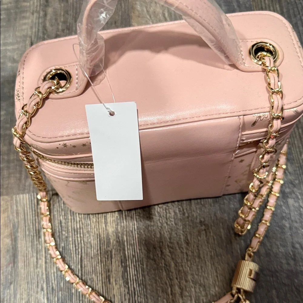 ALDO Pink and Gold Butterfly Crossbody Bag